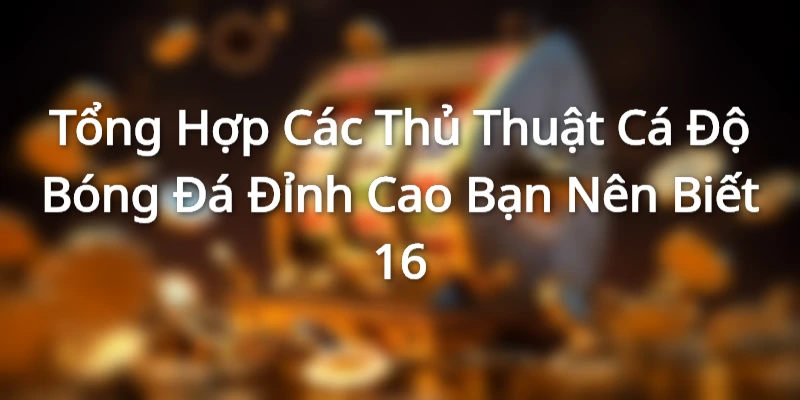 Đôi nét cá cược bóng đá online